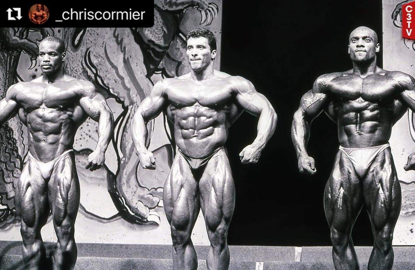 un confronto alla night of champions del 1998 tra ernie taylor e milos sarcev e chris cormier posa frontale in rilassata